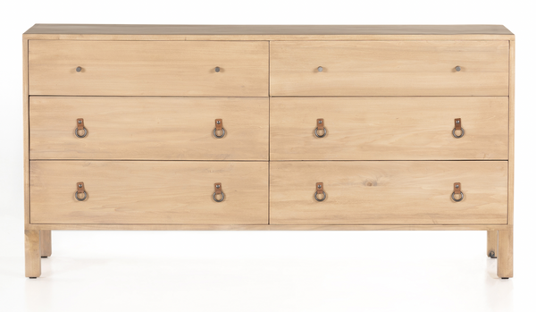 Isador 6 Drawer Dresser - Dry Wash Poplar