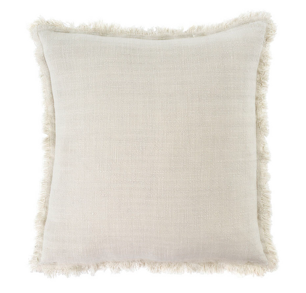 Frayed Edge Cushion - Oatmeal